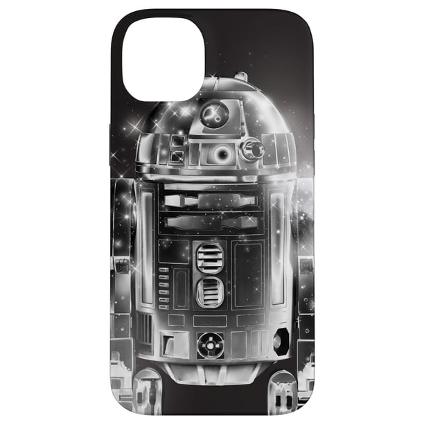 Funda de teléfono STAR WARS R2-D2 Retro Galaxy Black para iPhone 14+