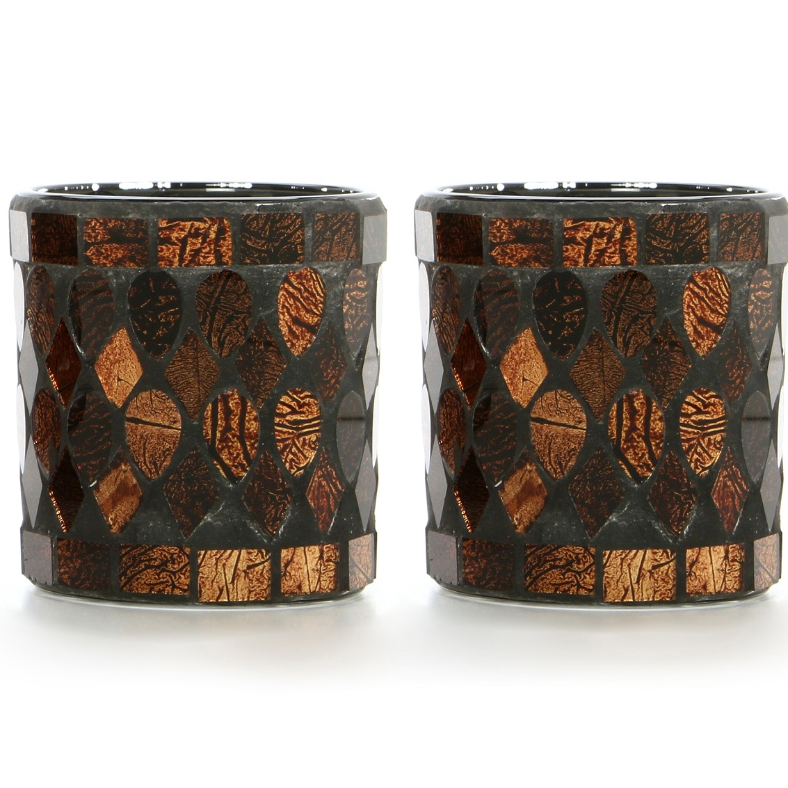 Mainstays Mosaic Glass Tealight Holder, Set of Two