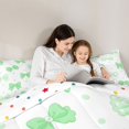 thumbnail image 5 of Manfei Cute Bowtie Polkadot 7-Piece Twin Bedding,Green Dreamy Bowknot Bedding Comforter Set,Polkadot Reversible, 5 of 7