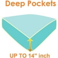 thumbnail image 2 of Elegant Comfort Bed Sheets Queen Blue Solid Print 1500 Thread Count Polyester, 2 of 4