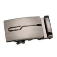 thumbnail image 1 of Mens Automatic Slide Buckle Replacement Metal Rectangle Ratchet Belt Buckles , 2, as described 2, 1 of 7