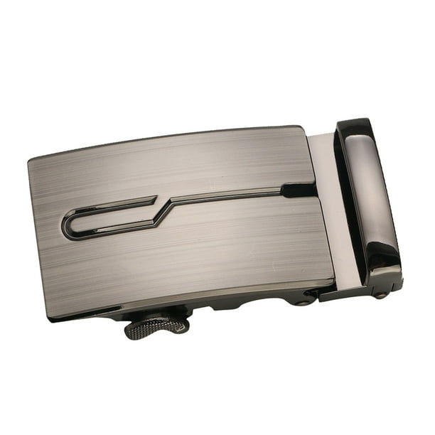 Hebilla de cinturón de trinquete para hombre, hebilla deslizante automática para correa de cinturón de 35 mm 2