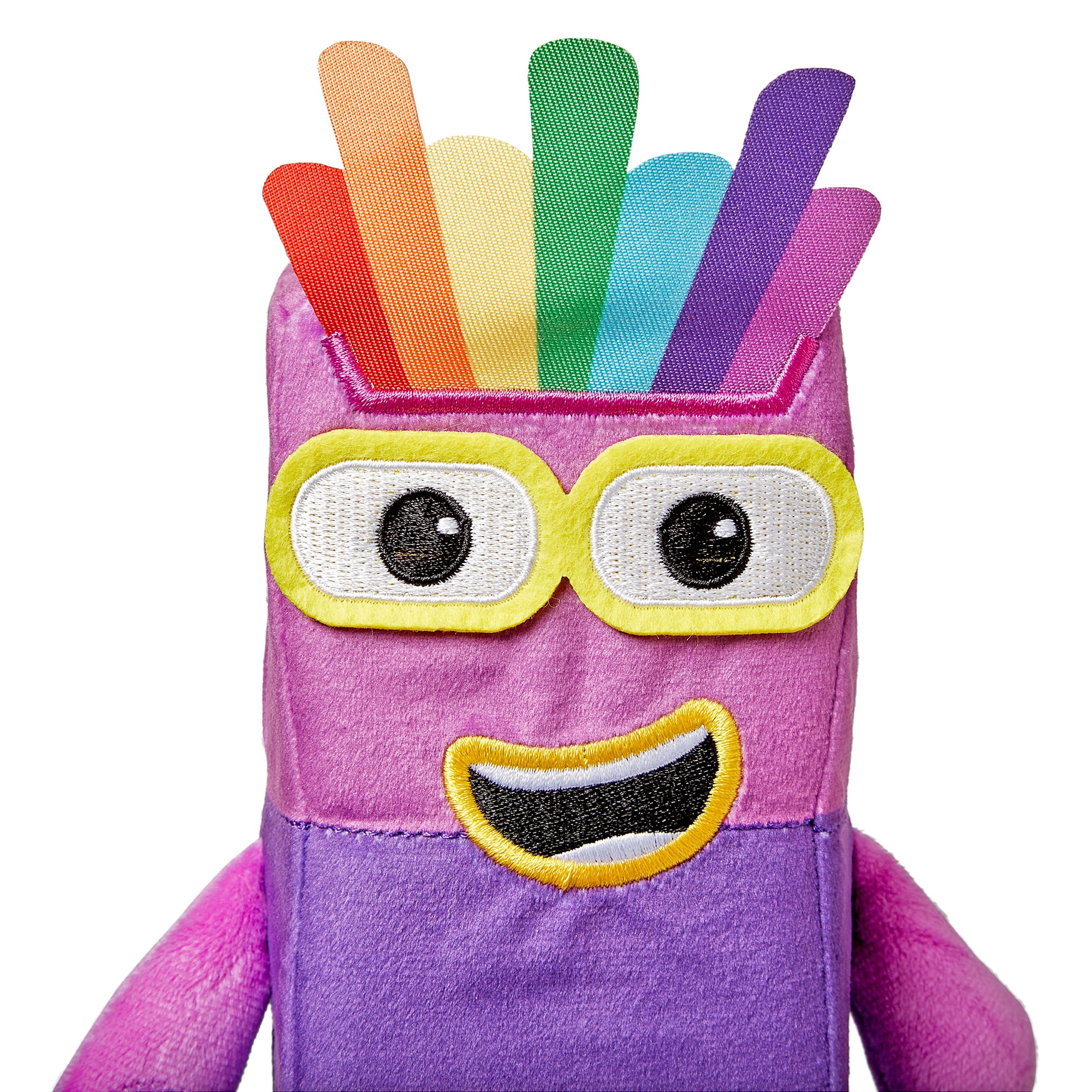 hand2mind Numberblocks™ Seven Playful Pal 24" Cartoon Plush Toy, Plush Figure Toys