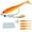D-Orange, variant on M altemura 5 Pack Weighted Soft Fishing Lures with Flash Spinner Hooks, Pre-Rigged T Tail Swimbaits with Lead Weight, Artificial Baits for Bass Trout Crappie Walleye Freshwater Saltwater Fishing