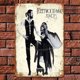 thumbnail image 3 of Pintura rectangular de la banda de Fleetwood Mac de la placa de metal del vintage del hierro los 20x30cm, 3 of 9
