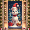 thumbnail image 6 of Festive Cat Holiday Banner for Christmas Decoration, Holiday Party, Kids Celebration, 6 of 9