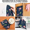 thumbnail image 6 of Coolnut Flamingo Kitchen Dish Towel Set of 4, Super Absorbent Soft Drying Cloth Tea Bar Towels, 28 x 18 Inch, 6 of 6