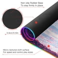 thumbnail image 4 of Large RGB Gaming Mouse Pad Led Glowing Mousepad Non-Slip Rubber Base 13 Light Modes 31.5x11.8 Cherry Blossom Trees with Falling Petals, 4 of 6