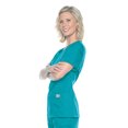 thumbnail image 3 of Landau Women's Scrub Zone Modern Tailored Fit Breathable Fade Resistant 2 Pockets Pull Over Tunic Scrub, Style 70228, 3 of 7