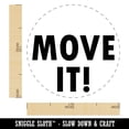thumbnail image 2 of Move It Fun Text Self-Inking Rubber Stamp Ink Stamper - Brown Ink - Medium 1 Inch, 2 of 7