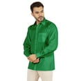 thumbnail image 4 of Bestman Solid Formal Button Down Shirt For Men Long Sleeve With Patch Pocket Business Wear, 4 of 7