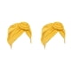 thumbnail image 3 of Guardurnaity Turbante Nudo Estilo simple Hijab Sombrero Donut Cover Liso Elástico Bonnet Decoración del cabello para mujeres de cara Maquillaje Oro 2piezas Guardurnaity CBP469144, 3 of 6