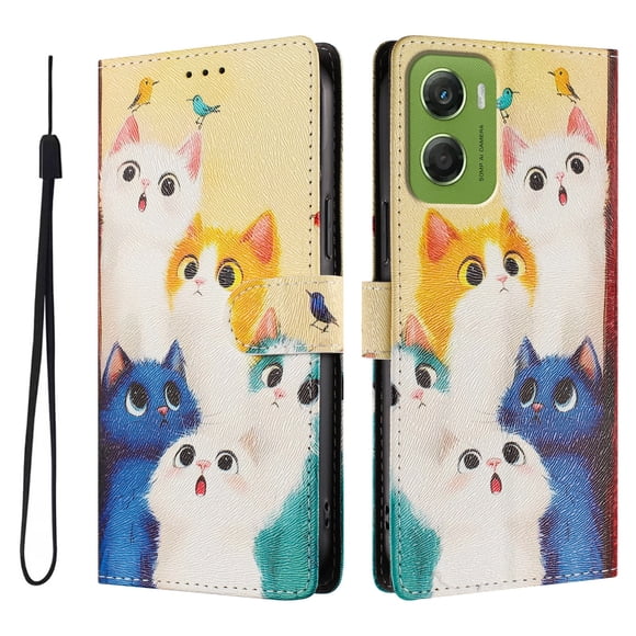 FOXDOCK Funda Tipo Cartera para Motorola Moto G06 4G con Soporte y Correa – Diseño de Patrones Lindos