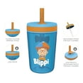 thumbnail image 6 of Zak Designs 15oz Blippi Kelso Tumbler Set, BPA-Free Leak-Proof Screw-On Lid with Straw Made of Durable Plastic and Silicone, Perfect Bundle for Kids, 2 Count (Pack of 1), 6 of 9
