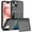 Gray, variant on Compatible with iPhone 15 Case with Card Holder Heavy Duty Protective Dual Layer Hard PC Shockproof Hidden Card Slot Slim Wallet Case for iPhone 15 for Men&Women, Black