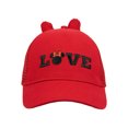 thumbnail image 2 of Minnie Mouse Girls Baseball Cap with Bow, Red, One Size Fits Most, 2 of 4