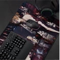 thumbnail image 6 of Characters Anime Mousepad, Large Gaming Desk Mat with Futuristic Design,  Anti-Slip Rubber Base Anime Desk Pad, 6 of 8