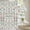 White, variant on Boho Rustic Floral White 140 GSM Faux Linen Shower Curtain, Vintage Morris Abstract Green Leaves Plant with Wildflowers Bathroom Decoration Shower Curtain Sets 72X72 in with Hooks