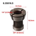 thumbnail image 2 of M17 6/6.35/8mm Collet Chuck Adapter With Nut Engraving Trimming Machine Router 6.35x16.5, 2 of 9