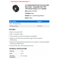 thumbnail image 2 of Air Conditioning Bracket Accessory Belt Idler Pulley - Compatible with 1995 - 1997 Nissan Pickup 2.4L 4-Cylinder 1996, 2 of 2
