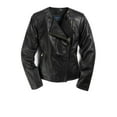 thumbnail image 2 of Cole Haan Women's Asymmetrical Leather Jacket-Black / XL, 2 of 2