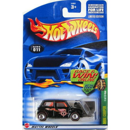 Black MINI COOPER 2002 Hot Wheels Treasure Hunt 1:64 Scale Collectible Die Cast Car