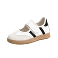 thumbnail image 2 of Casual Sneakers for Women Mary Jane Shoes Hook and Loop Lace Trim Walking Flats Soft Gum Sole Retro Fashion Shoes Low Top, 2 of 8