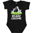 thumbnail image 3 of Inktastic My Aunt Loves Me Zebra Zoo Animal Boys or Girls Baby Bodysuit, 3 of 5