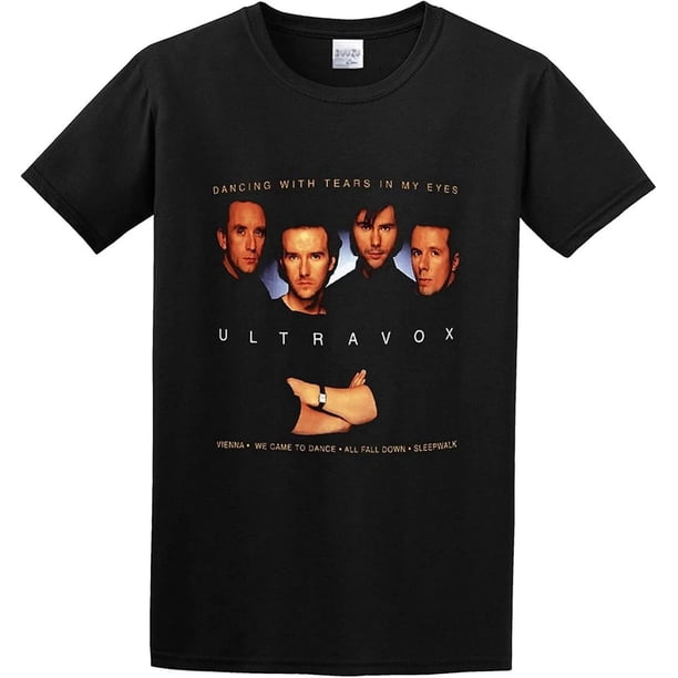 Men's Ultravox Dancing with Tears in My Eyes Cotton T Shirt Black