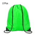 thumbnail image 3 of Uxcell Drawstring Bag Oxford Cloth Draw String Sack for Gym Outdoors, Green 2 Pack, 3 of 5