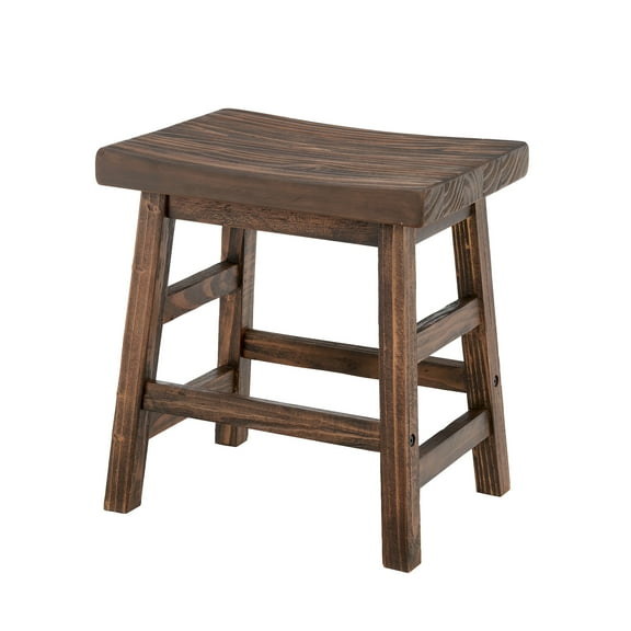 Alaterre Furniture Pomona 20 in. Solid Pine Wood Counter Height Barstool, Farmhouse Style Accent Furniture, Natural