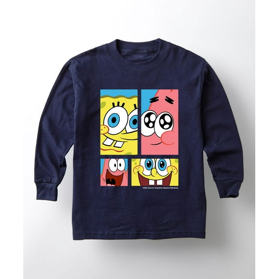 SpongeBob SquarePants - Character Grid - Toddler And Youth Long Sleeve T-Shirt