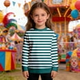 thumbnail image 6 of Boys Striped Long Sleeve Crewneck Sweatshirt Kids Casual Pullover Tops Clothes, 6 of 6
