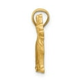 thumbnail image 2 of Finest Gold 10K Yellow Gold Diamond-Cut German Shepard Pendant, 2 of 4