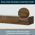 thumbnail image 6 of Mantels Direct Dakota 48" Pine Wood Fireplace Mantel Shelf - Mocha, 6 of 6
