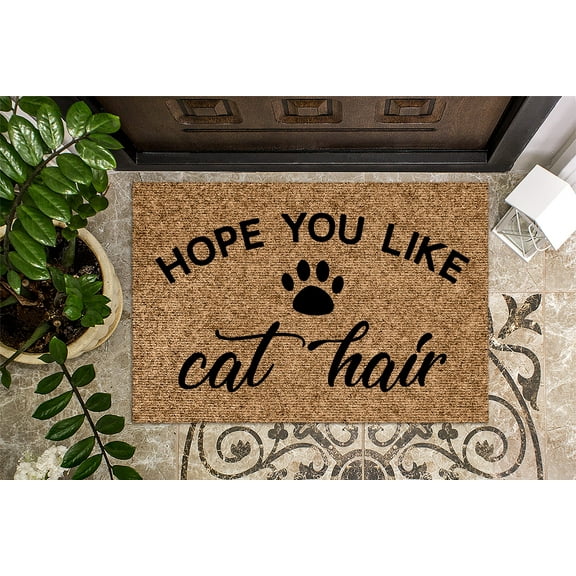 Hope You Like Cat Hair v2 | Funny Doormat | Welcome Mat | Funny Door Mat | Funny Gift | Home Doormat | Housewarming | Closing Gift