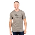 thumbnail image 2 of Dear Past, Thank You For All The Lessons Dear Future I Am Ready Men's Modern Fit Fun Casual T-Shirt Printed Graphic Tee Military Gray 3X-Large, 2 of 3