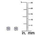 thumbnail image 3 of Precious Stars 14K Yellow Gold Cubic Zirconia 4-mm Birthstone Screwback Earring Studs-April, 3 of 5