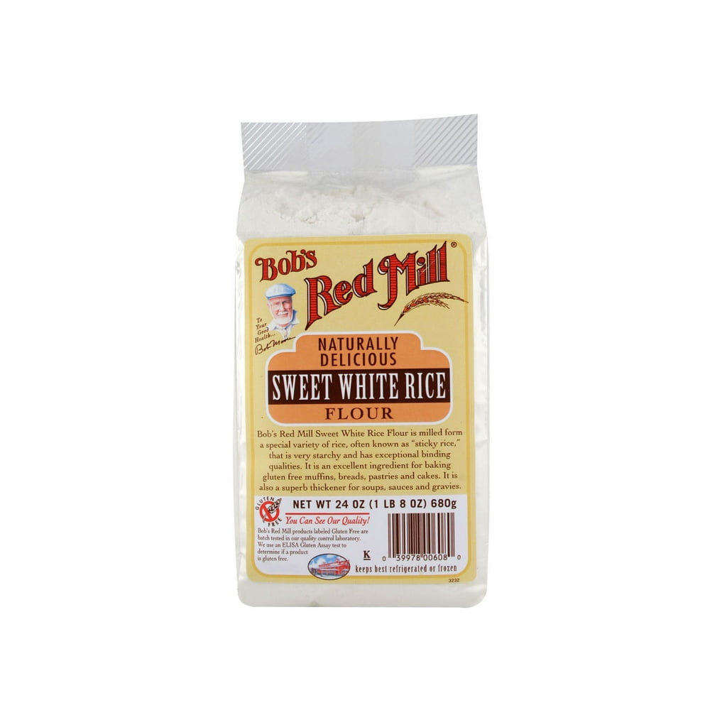 Bobs Red Mill Rice Flour, Sweet White, 24 Oz - Walmart.com ...