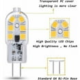 thumbnail image 3 of Bombilla LED G4 para iluminación interior, bombilla de base de dos pines G4 no regulable de bajo consumo con color de luz blanca fría, bombilla LED G4 de 2 W y 12 V que reemplaza a halógeno, 3 of 5