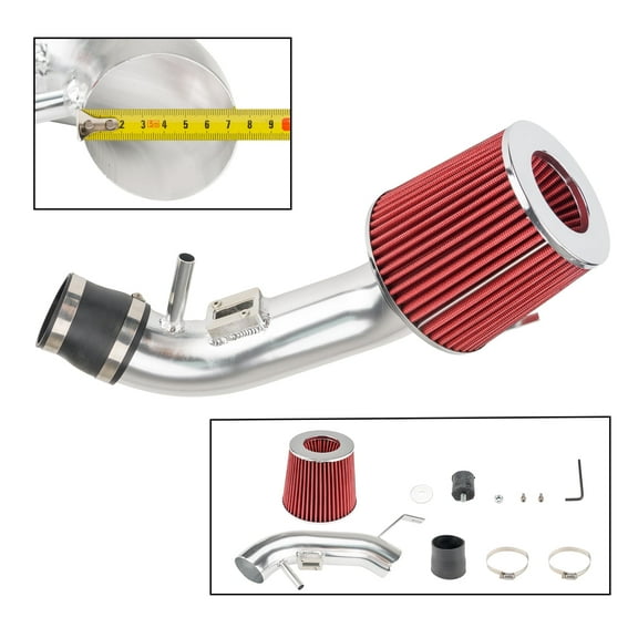 Cold Air Intake Kit For 2007-2012 Altima L4 2.5L, 3" Cold Air Intake System, Red