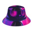 thumbnail image 1 of Fotbe Neon Toy Cat Reflections Sombrero Tipo Pescador con Estampado – Sombrero de Sol de Algodón de Moda para Playa, Golf, Pesca, 1 of 6