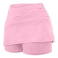 thumbnail image 4 of biudgviw Womens Tennis Skirt High Waisted Workout Golf Skirt with Shorts Solid Color Summer Comfy Athletic Skorts, 4 of 6