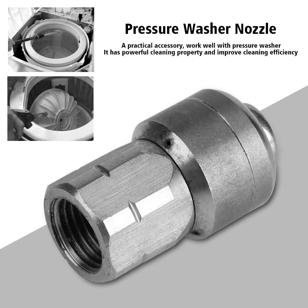 OTVIAP Stainless Steel 1/4 Female Rotary Nozzle Pressure Washer Drain