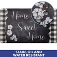thumbnail image 7 of SoHome Cozy Living Home Sweet Home Buffalo Check Border Anti-Fatigue Kitchen Mat, Black/White, 20"x36", 7 of 7