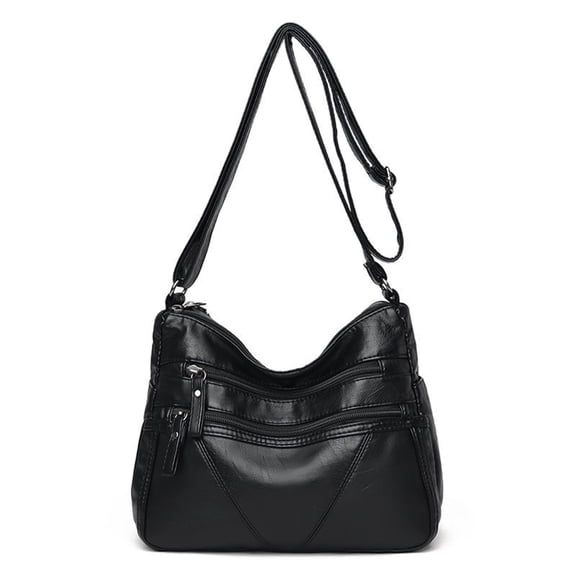 KXF Women Crossbody Shoulder Bag Soft PU Leather Handbags Multi-Pocket Messenger Bag Waterproof Purse for Ladies