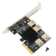 thumbnail image 2 of Tarjeta Vertical PCI-E, Fuente De Alimentación Directa Estable Ranura 16X Adaptador USB 3.0 Tarjeta Vertical Gpu Para Windows XP / Win7 / Win8 / Win10 / LNUX / D0S ANGGREK PCI‑E 1 to 4 Adapter Card, 2 of 8