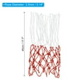 thumbnail image 2 of Unique Bargains 17.7' 3.5mm Polyester Basketball Hoop Rim Net Replacement, White Red 2 Pack, 2 of 6