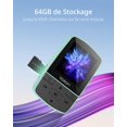thumbnail image 4 of MP3 Player YOTON YM03 Bluetooth 5.2 64GB w/ Sports Clip Green, 4 of 7