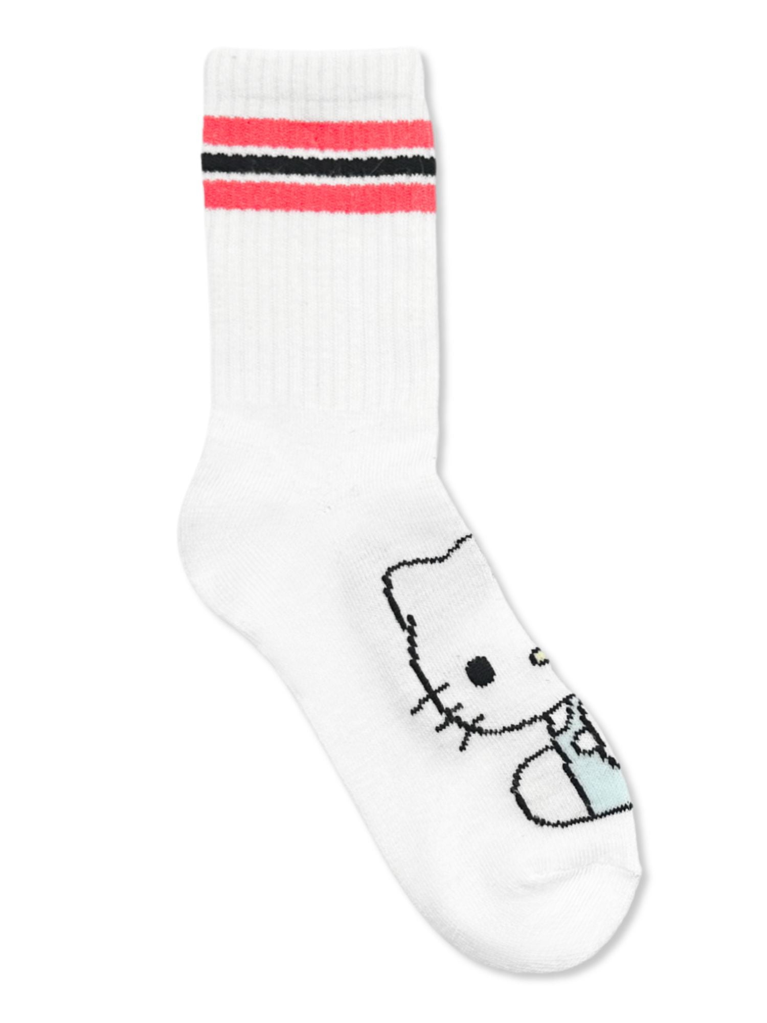 Hello Kitty & Friends Girls Mid-Crew Socks, 3-Pack, Sizes S/M-M/L